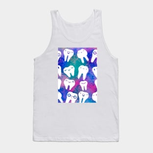 Happy Teeth illustration for Dentists, Hygienists, Dental Assistants, Dental Students and anyone who loves teeth by Happimola Tank Top